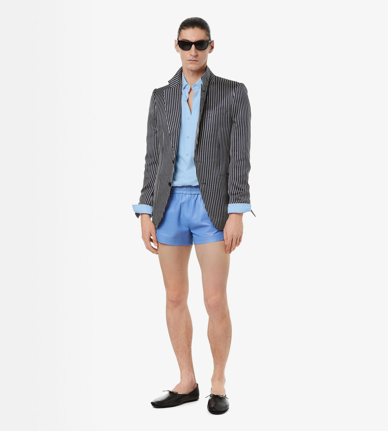 FLUID SILK FAILLE STRIPE JACKET 3