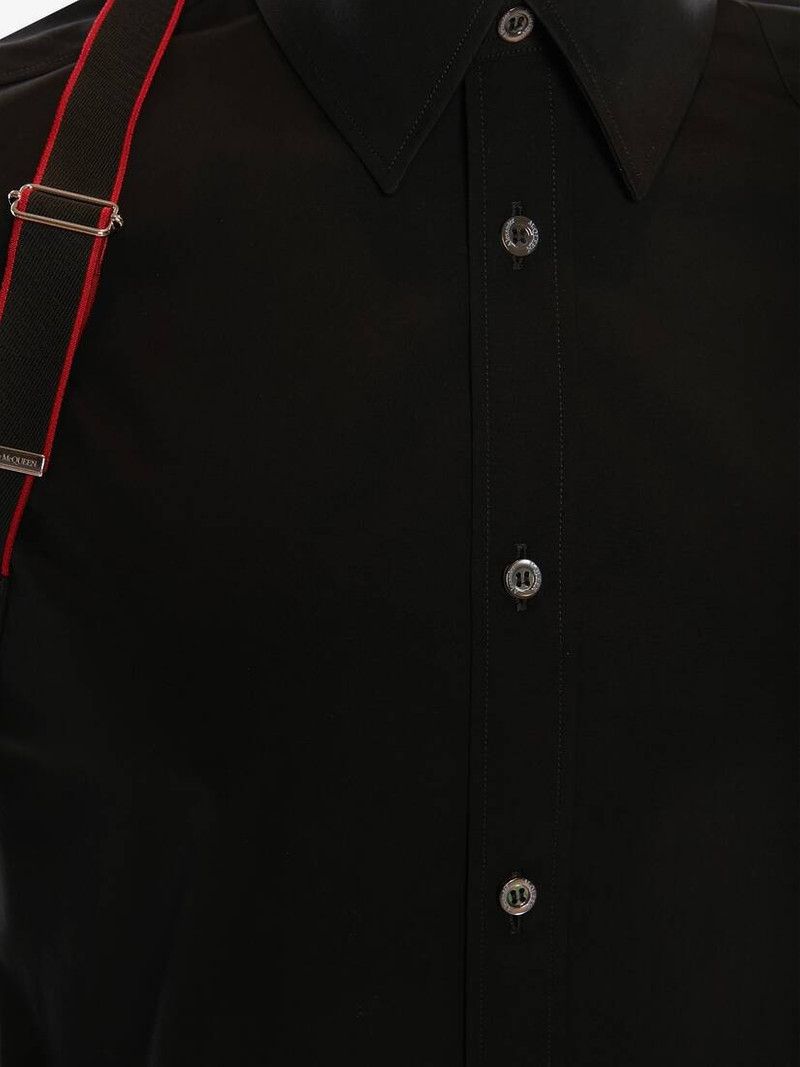 Alexander McQueen Men's Alexander McQueen Signature Harness Shirt in Black outlook