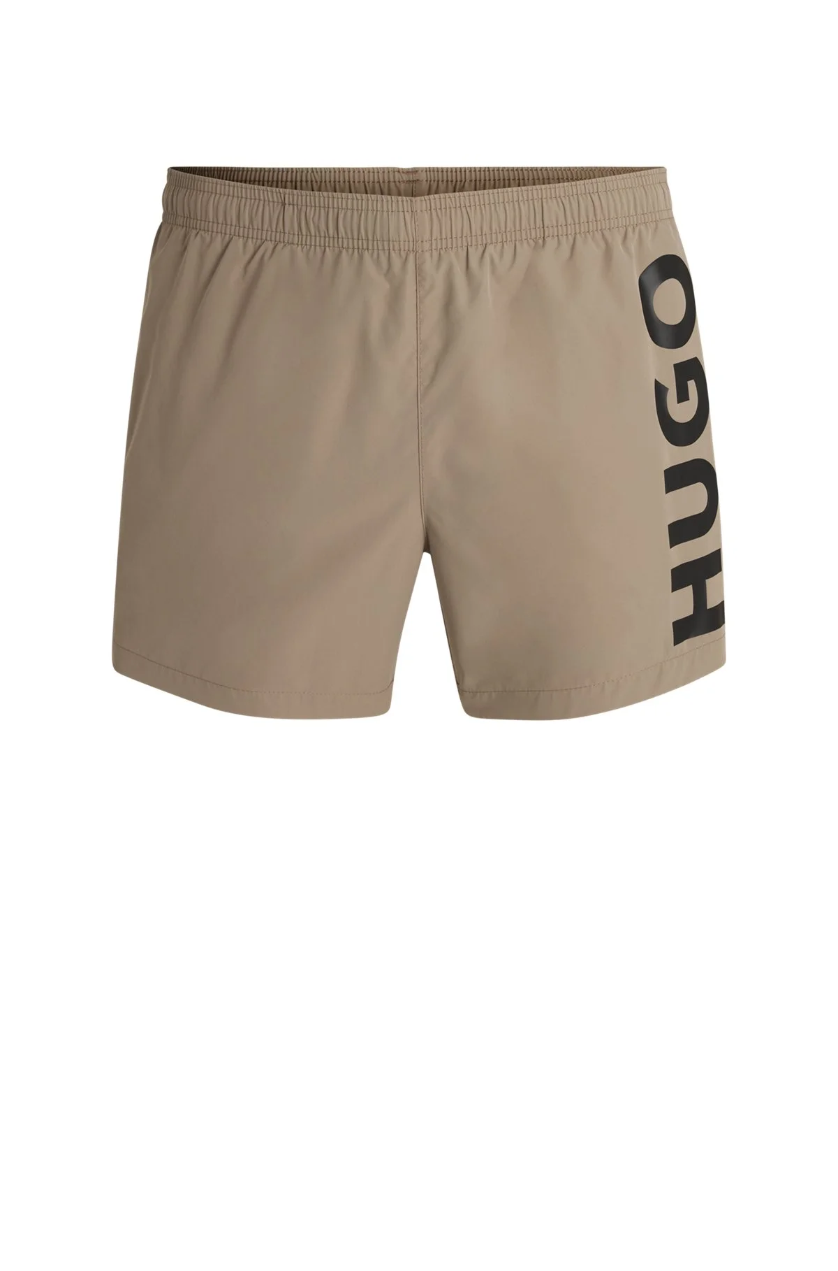 QUICK-DRY SWIM SHORTS WITH VERTICAL LOGO PRINT - 1