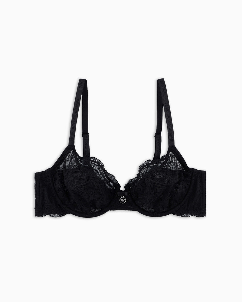 Virtual lace underwired bra 1