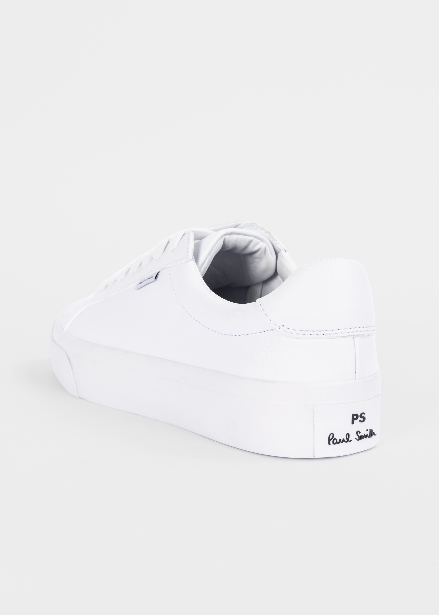White Coated Leather 'Amos' Trainers - 4