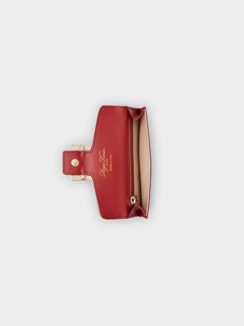 Roger Vivier Belle Vivier Credit Card Holder in leather outlook