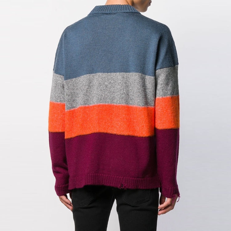 Off-White Multi-color Stripe Sweater Men Multi-color OMHE016F19E370281910 - 4