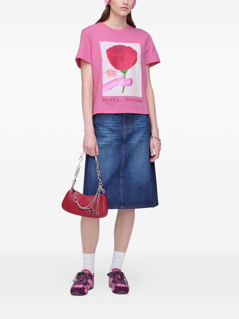 Marc Jacobs Oh Rose print cotton T-shirt outlook