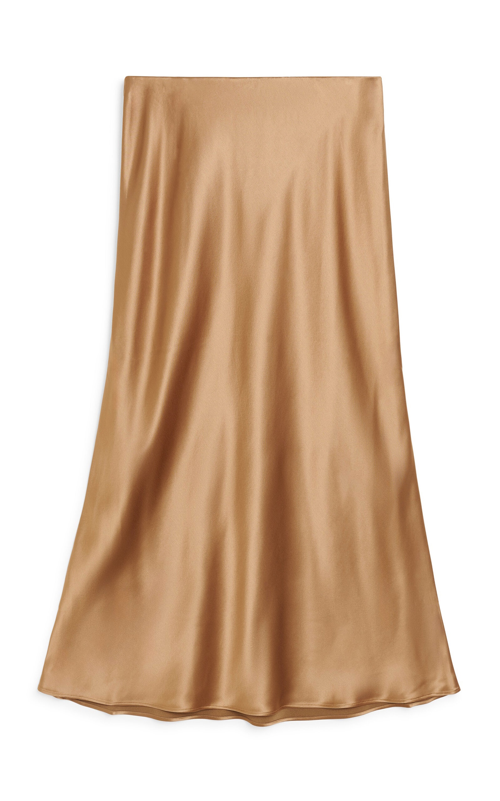 Boshan Satin Maxi Skirt bronze - 1