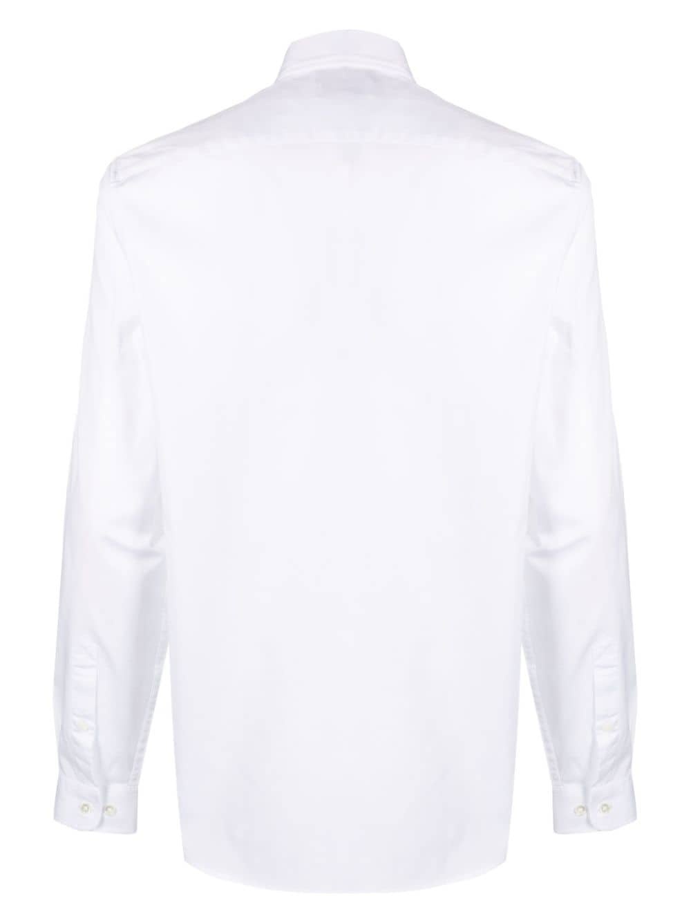 logo-patch cotton shirt - 2