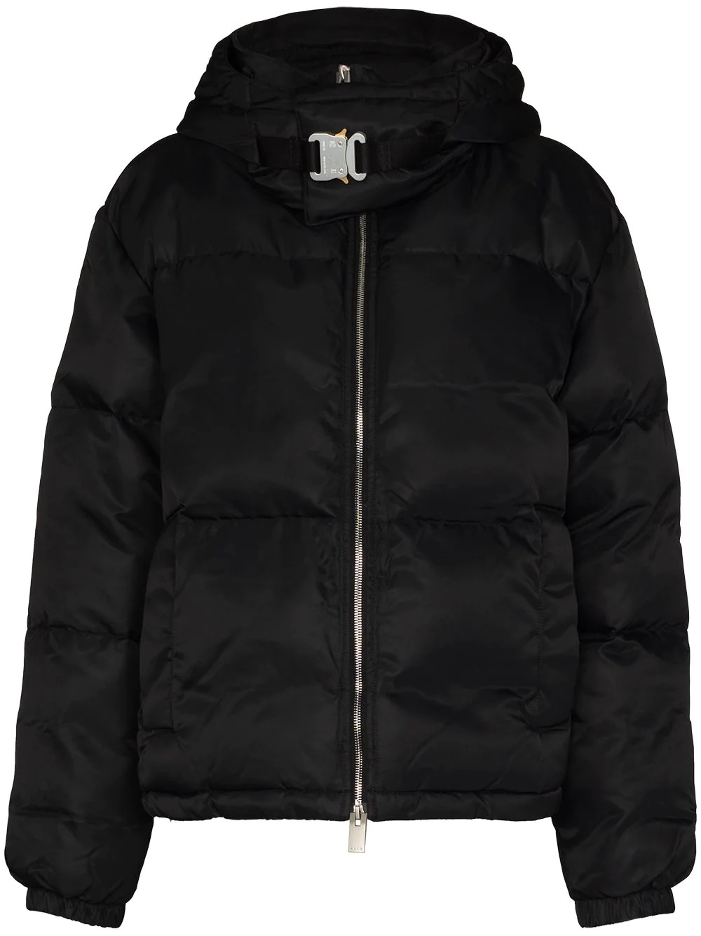 buckle-detail puffer jacket - 1