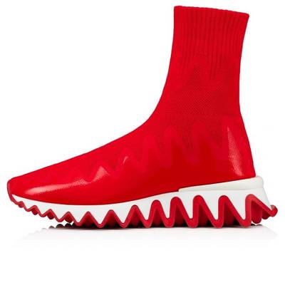 Christian Louboutin Sharky Sock Woman Red outlook