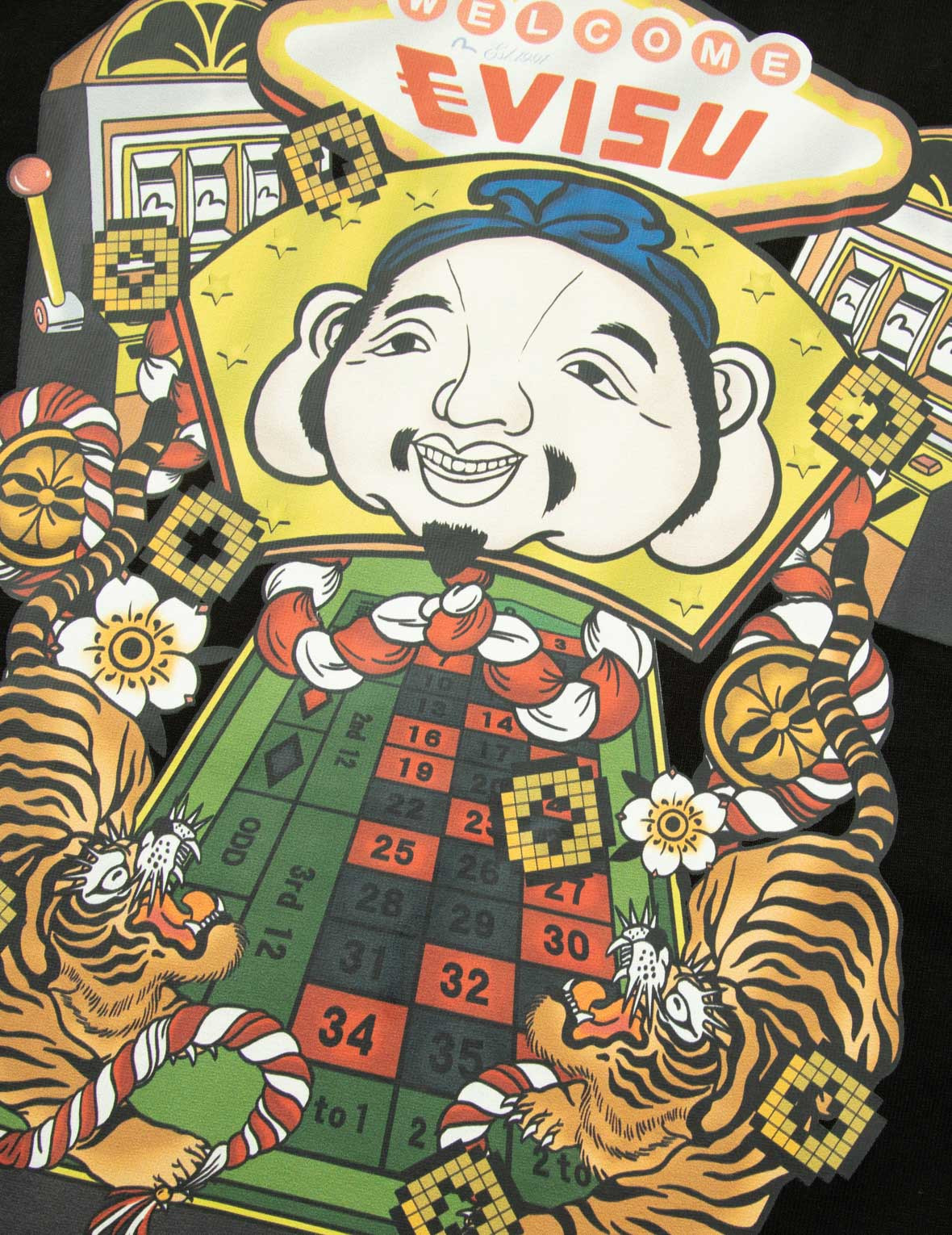 LUCKY SLOT MACHINE PRINT LOOSE FIT T-SHIRT - 12