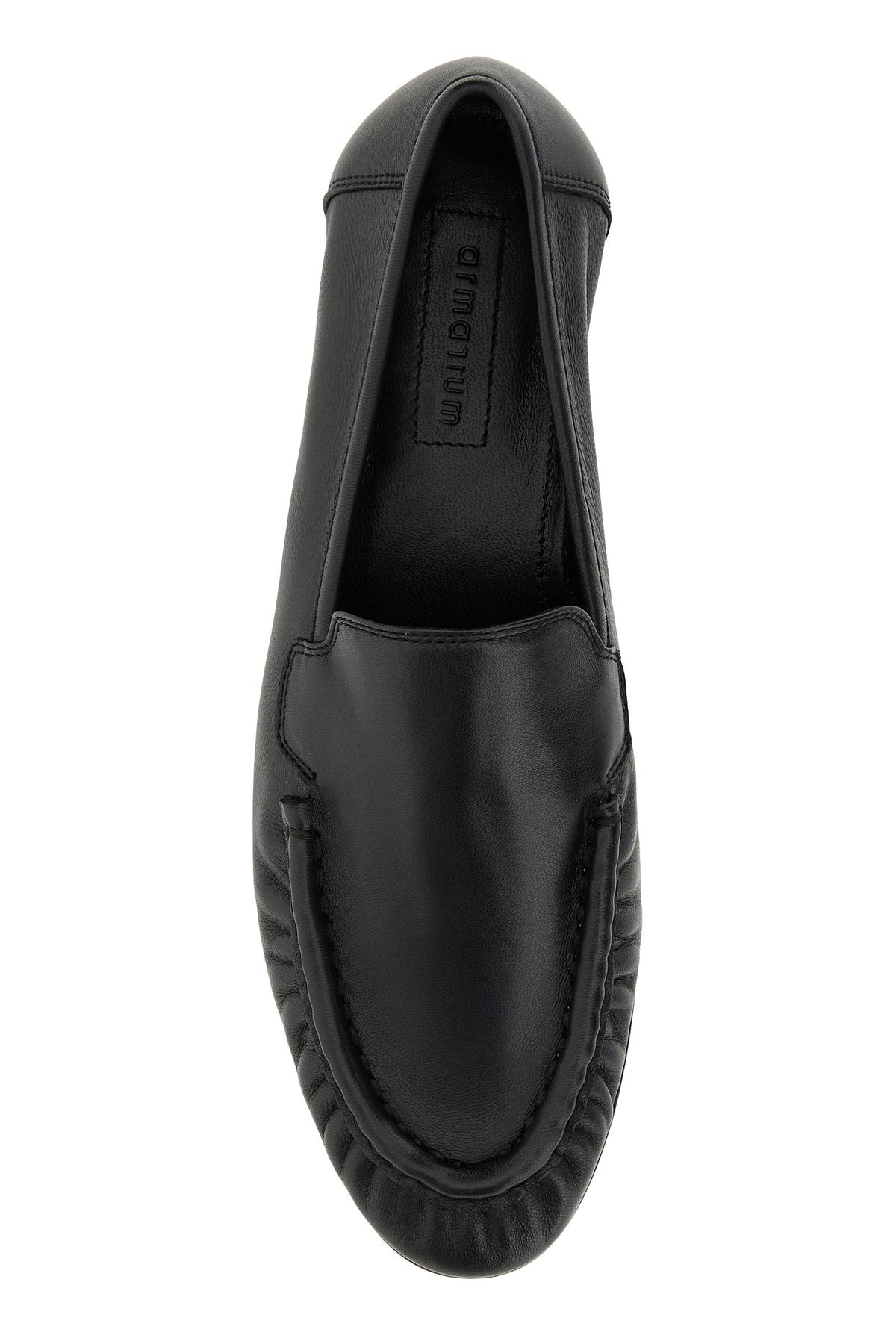 Black nappa leather Milan loafers - 4