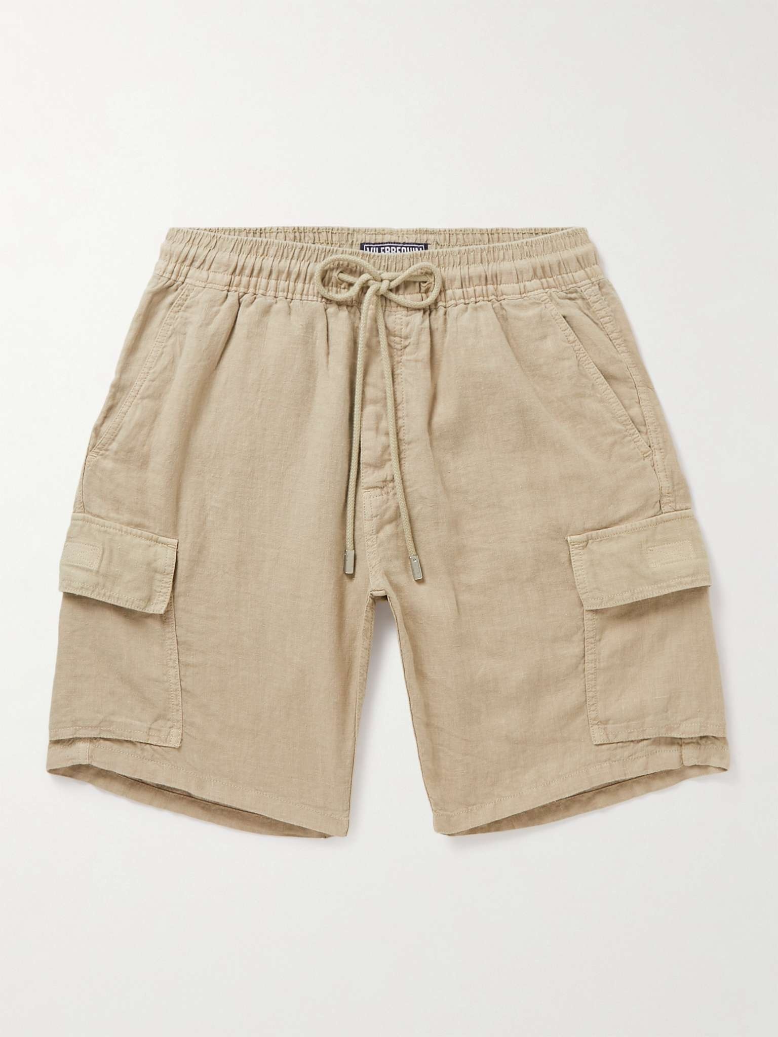 Baie Linen Drawstring Cargo Shorts - 1