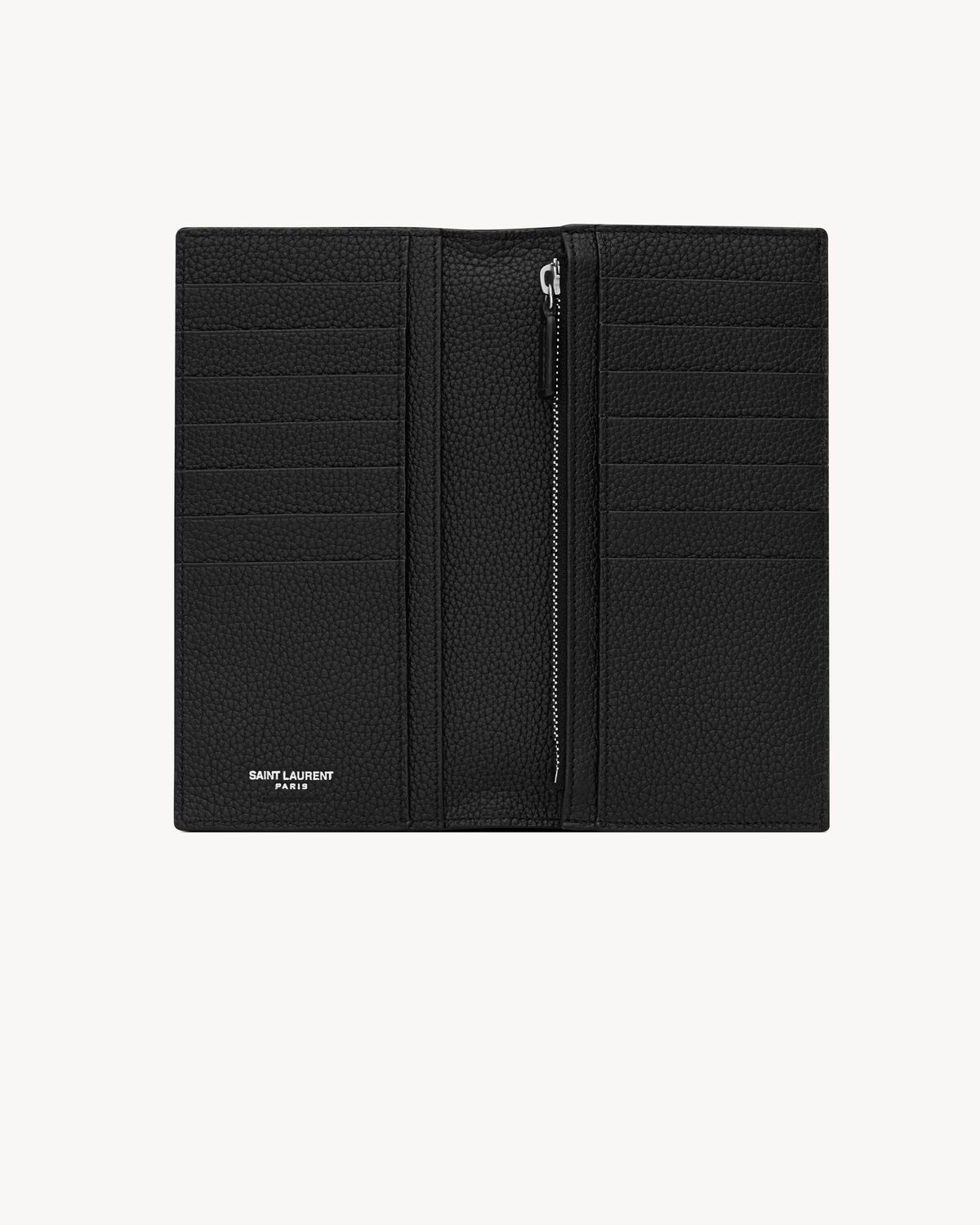 CASSANDRE SHADOW SAINT LAURENT CONTINENTAL WALLET IN GRAINED LEATHER - 4