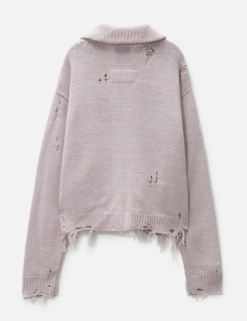 DISTRESSED DINOSAUR KNIT CARDIGAN 2