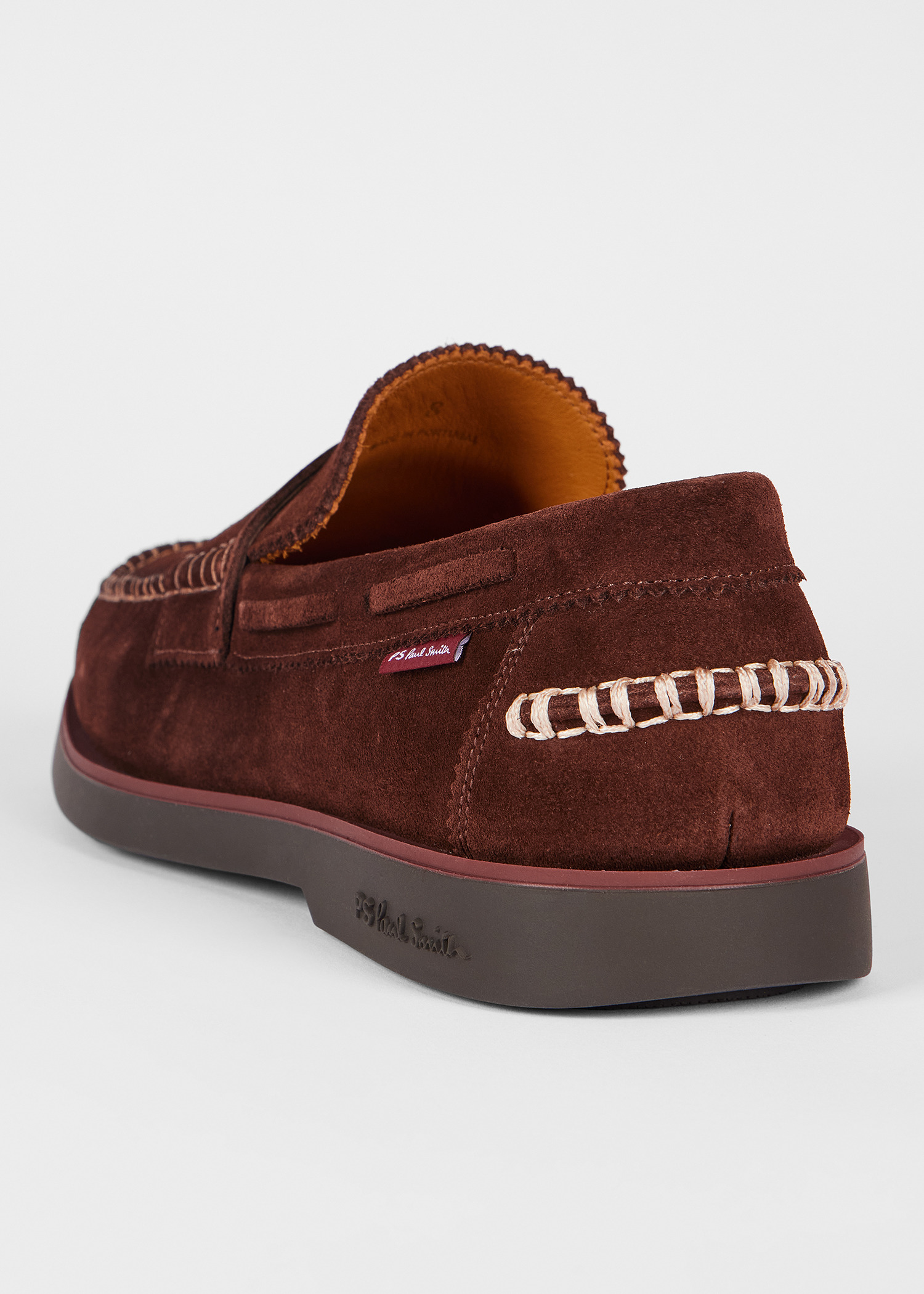 Chocolate Brown Suede 'Tristain' Loafers - 3
