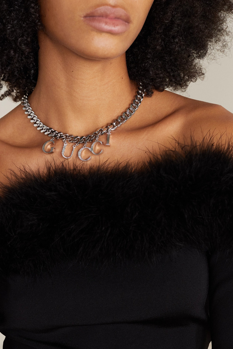 GUCCI Silver-tone necklace outlook