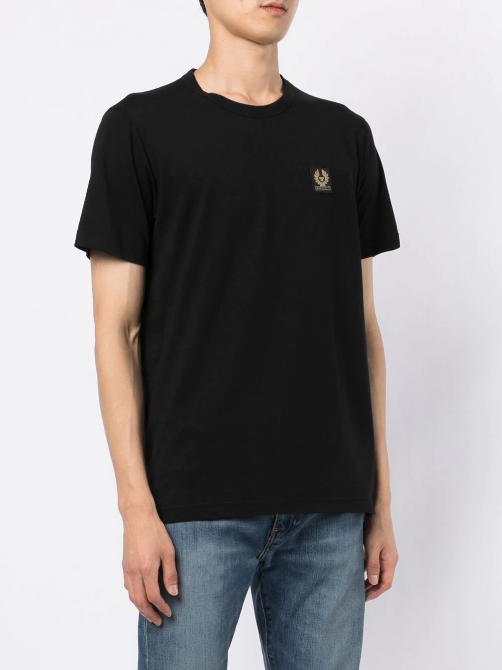 logo-patch crew neck T-shirt - 3