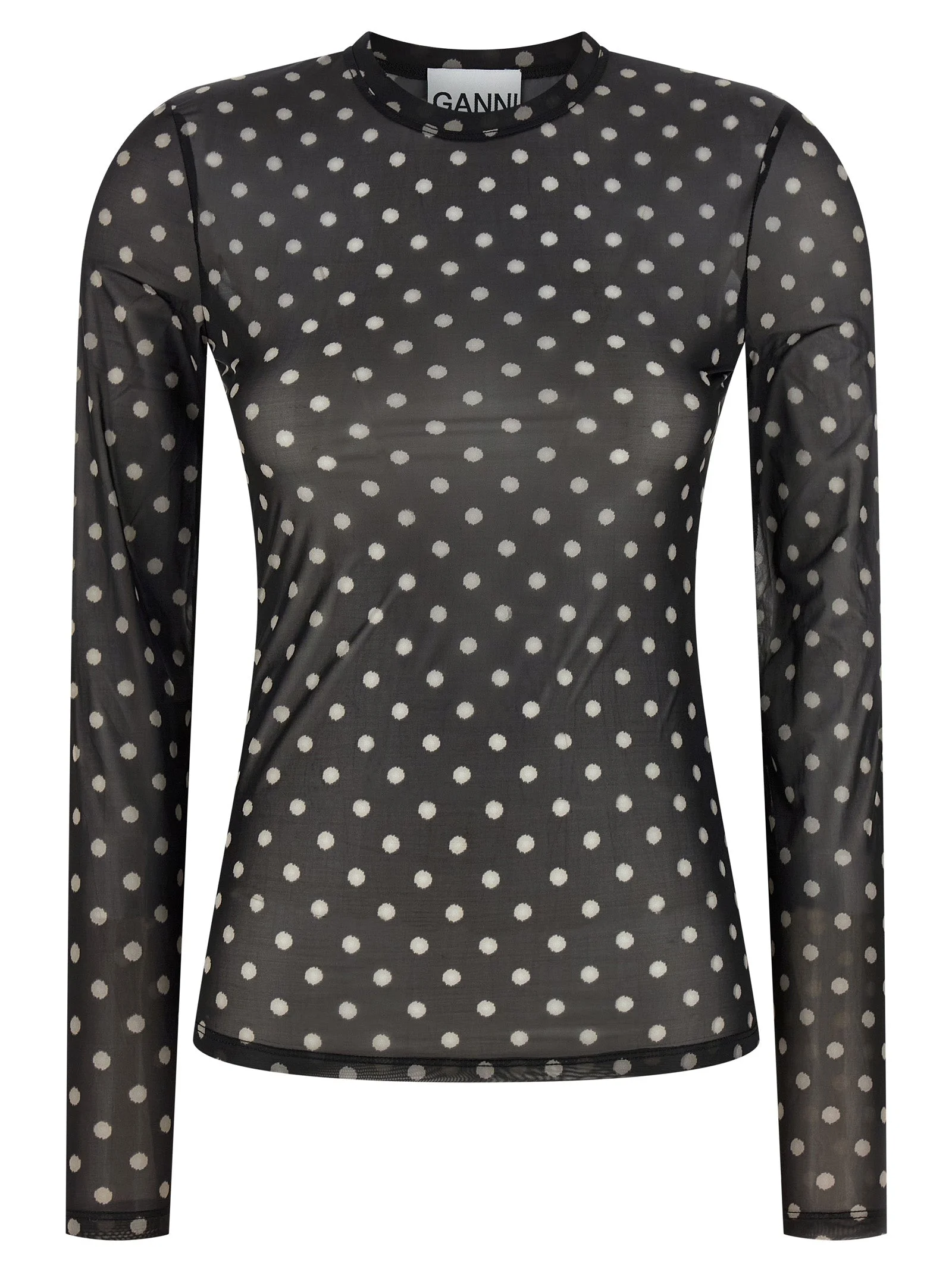 Ganni Women 'Printed Sheer' Sweater - 1