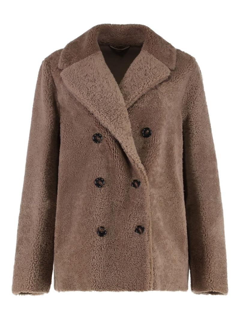 Futura double-breasted shearling coat 1