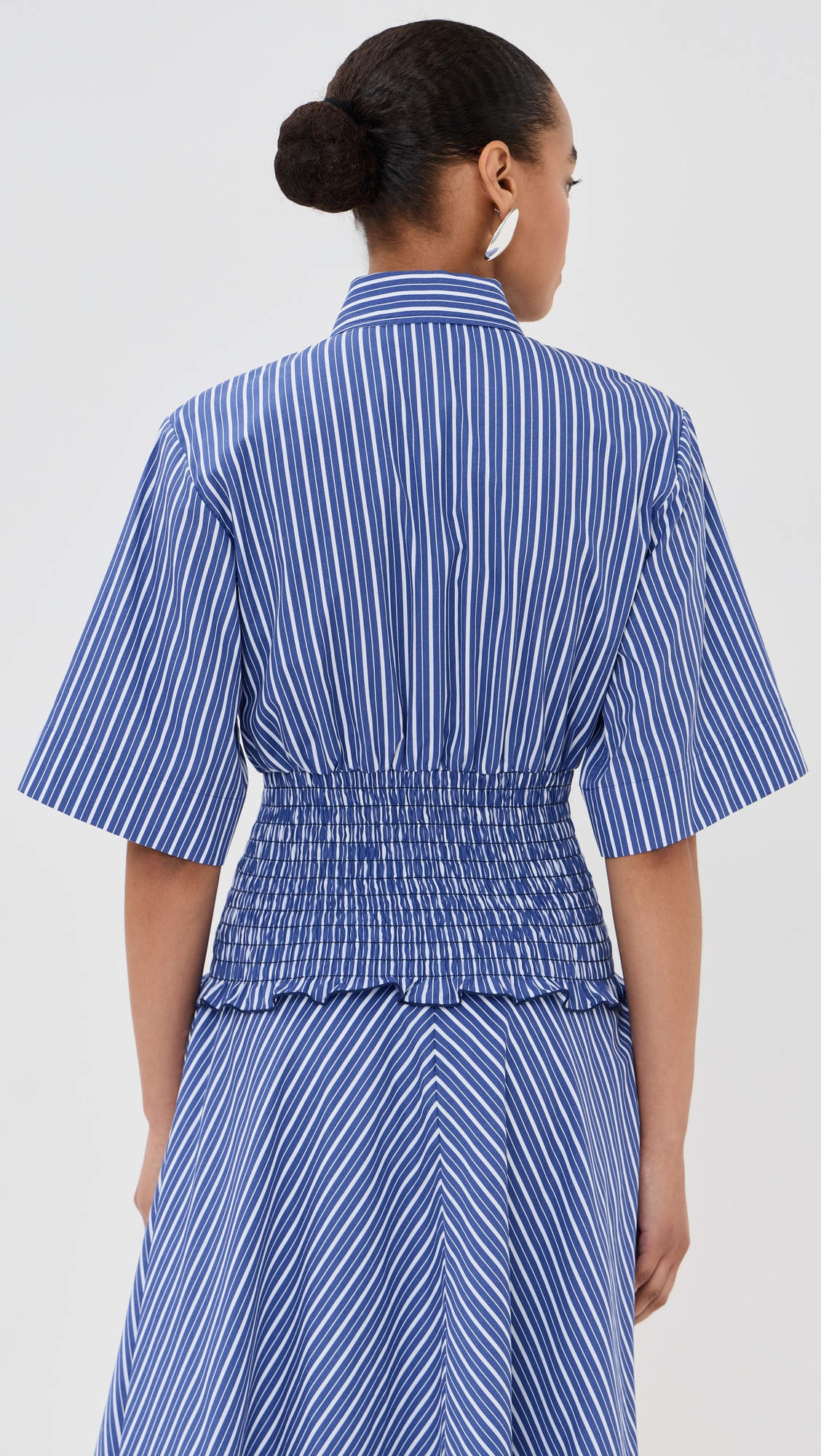 The Harte Button Up Shirt with Smocked Bodice - 2