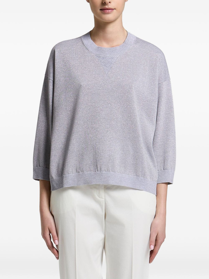 three-quarter-sleeve sweater 1