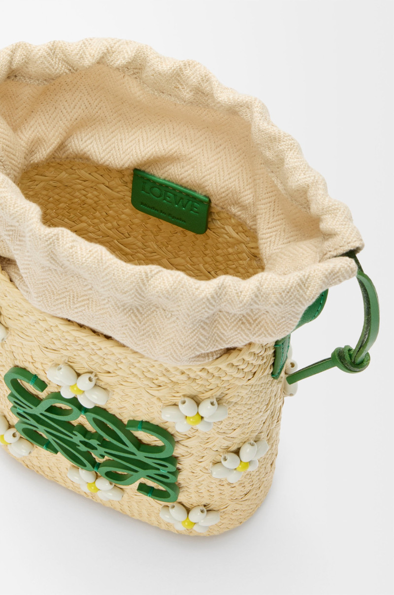 Square pocket in iraca palm and calfskin 5