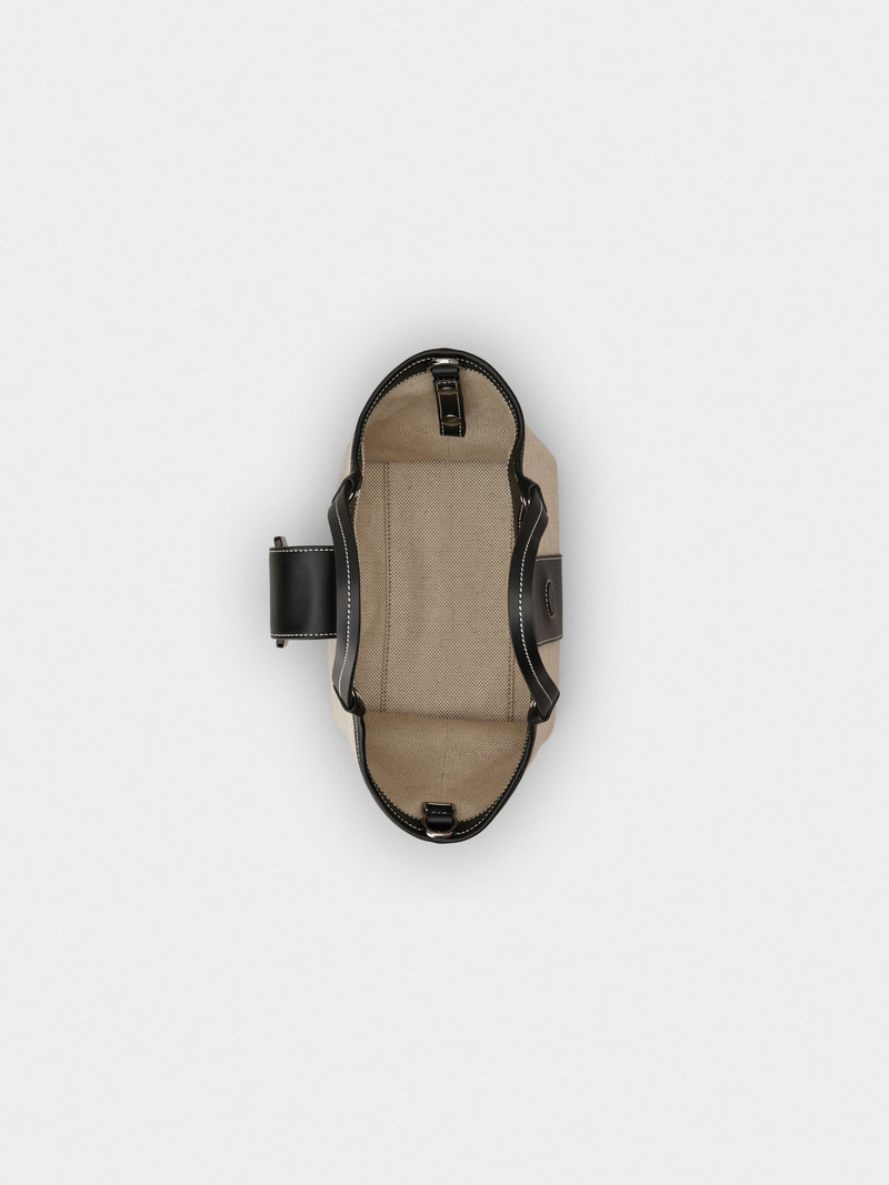 Belle Vivier Mini Shopping Bag in canvas 7