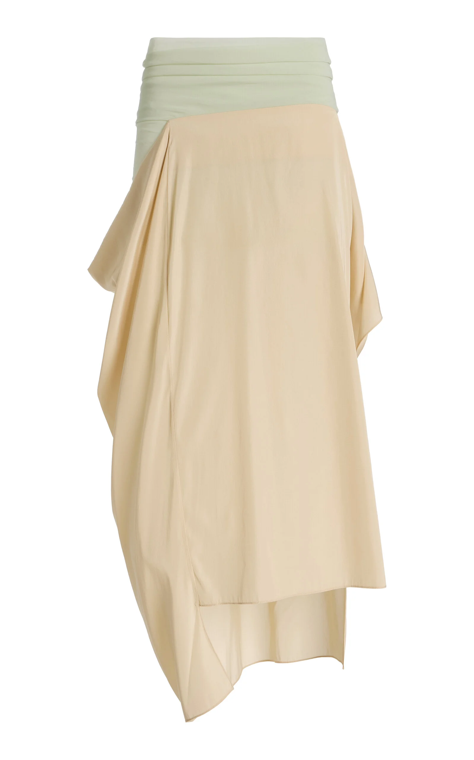 Draped Stocking Waist Skirt nude - 1