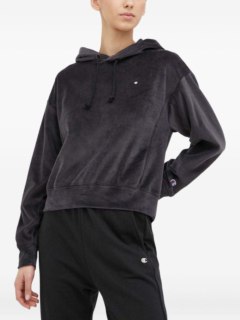 drawstring logo hoodie 1