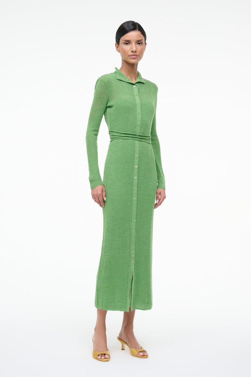 STAUD MARIANNE DRESS LEAF 5