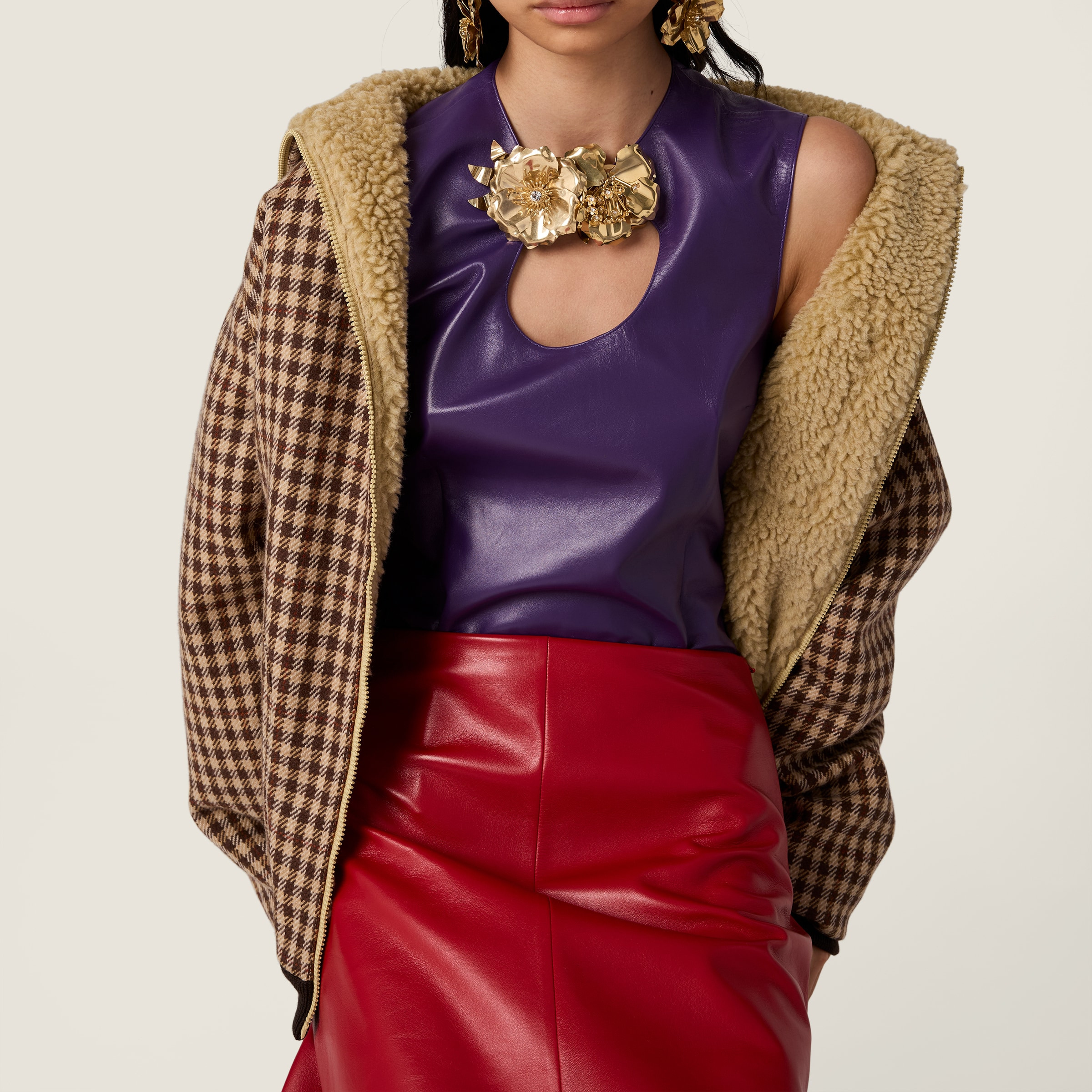 Nappa leather skirt - 5