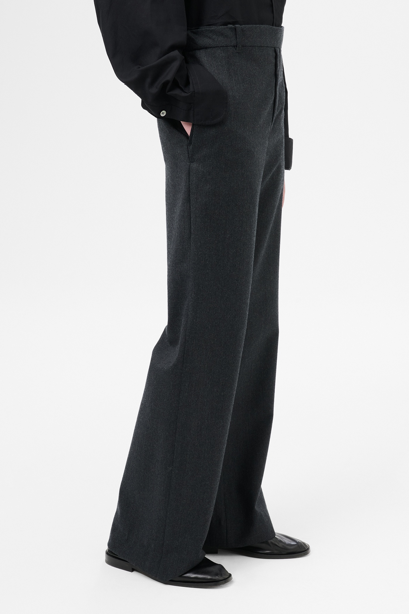 Unveil Trouser Premium Charcoal Office Wool - 4