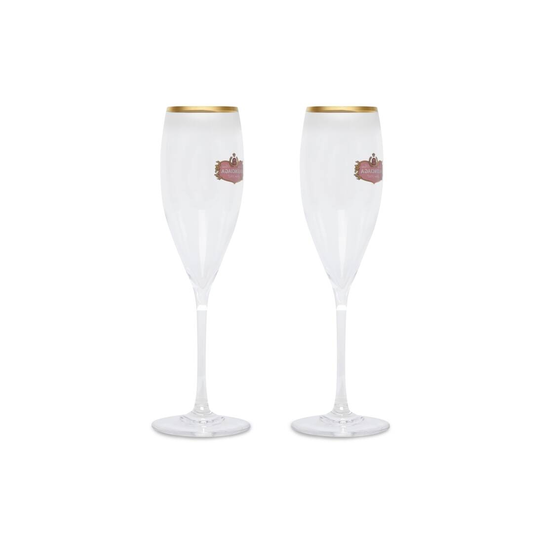 Champagne Glasses Gold in Crystal - 2