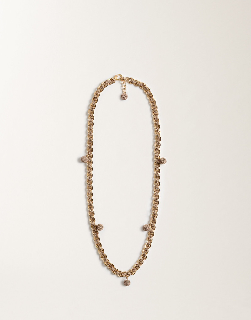 Diamond wire long necklace 1