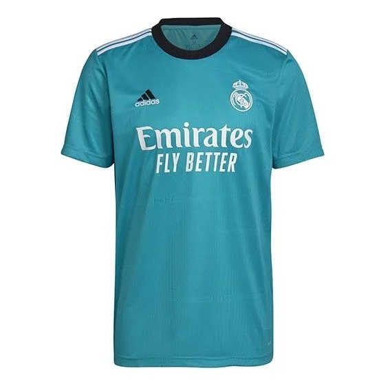 Men's adidas Real Madrid 2nd Away Fan Edition Short Sleeve Soccer/Football Malachite Green Jersey H4 - 1