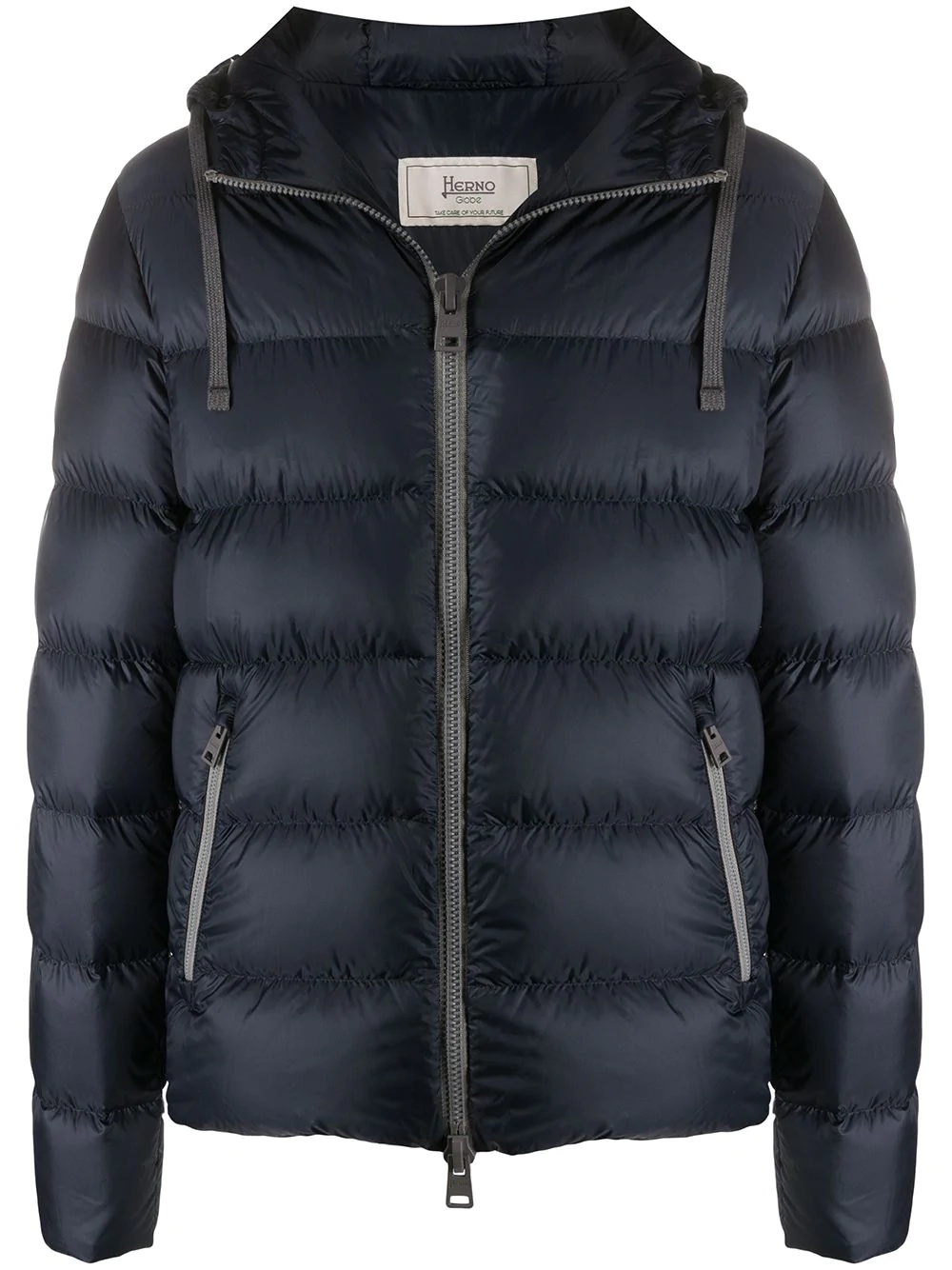 hooded down jacket  - 1