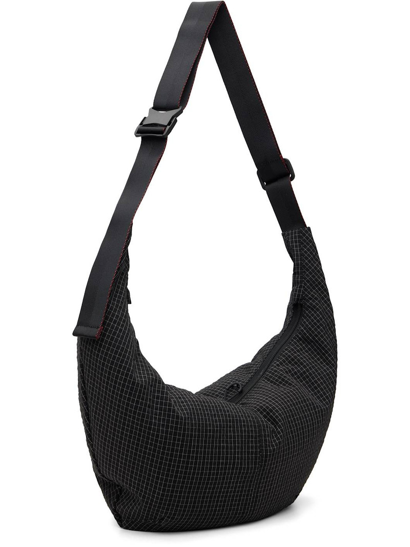 Comme des Garçons Homme Black Grid Check Pattern Bag outlook
