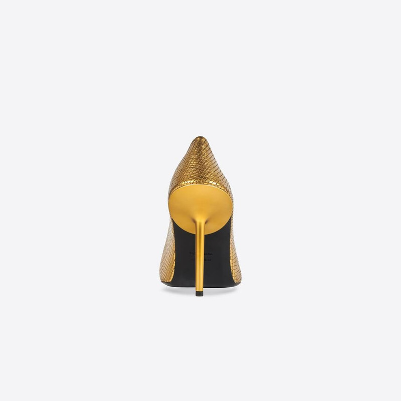 BALENCIAGA Women's Essex 110mm Pump in Gold outlook