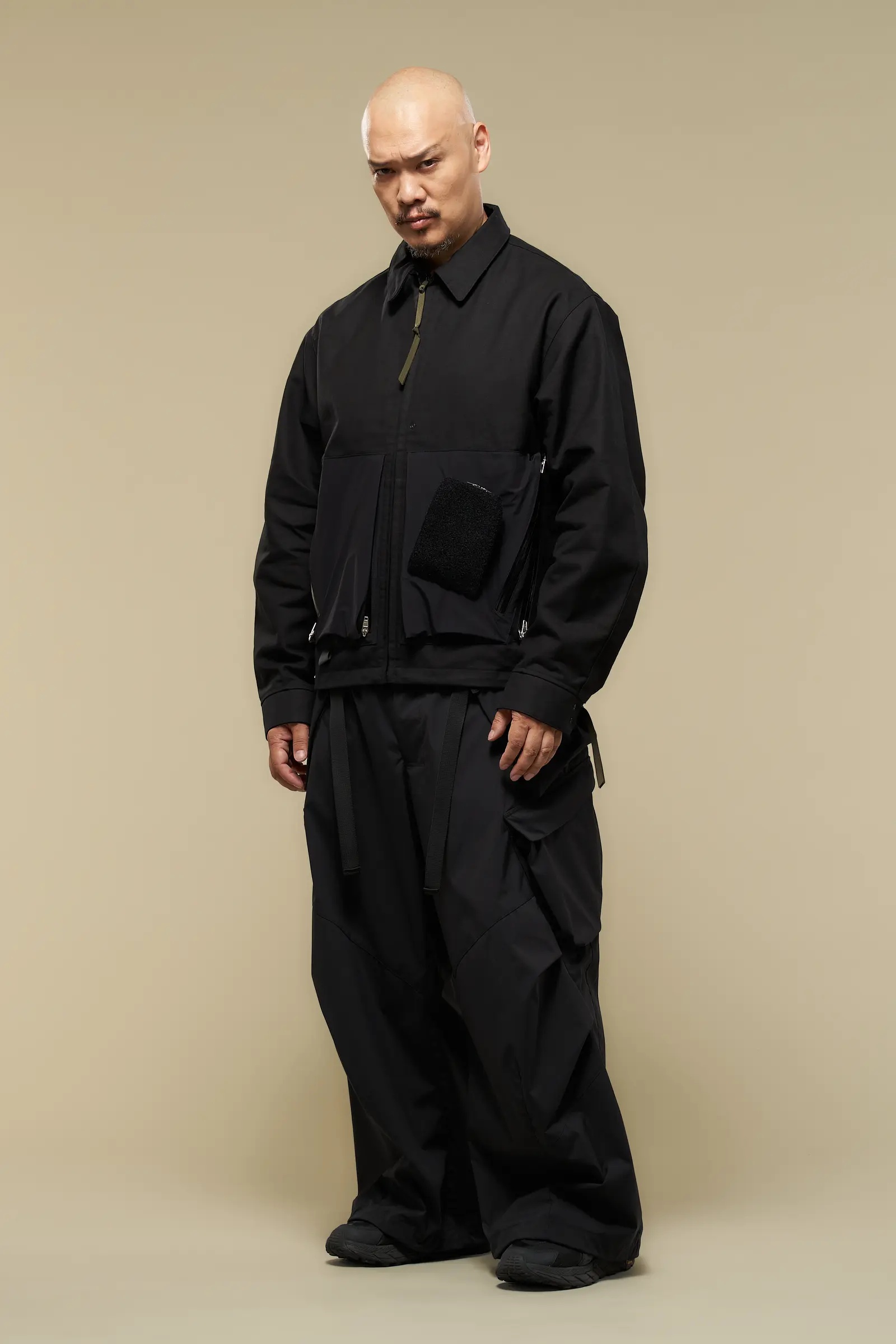 P56A-E Encapsulated Nylon Double Cargo Trouser Black - 15