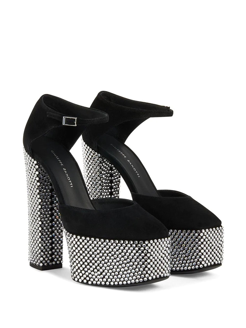 Giuseppe Zanotti crystal-embellished platform sandals outlook