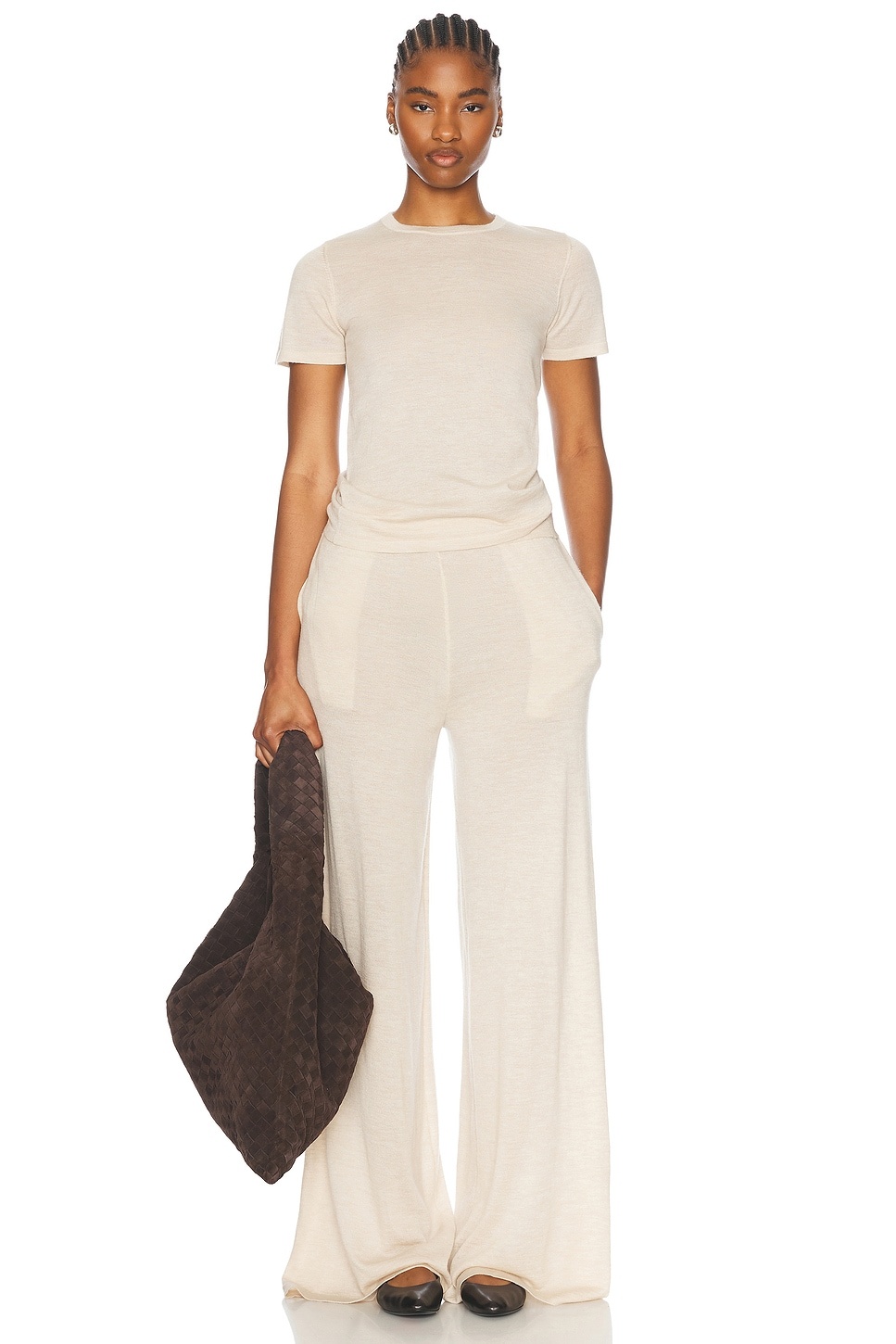 Cashmere Wide Leg Pant - 5
