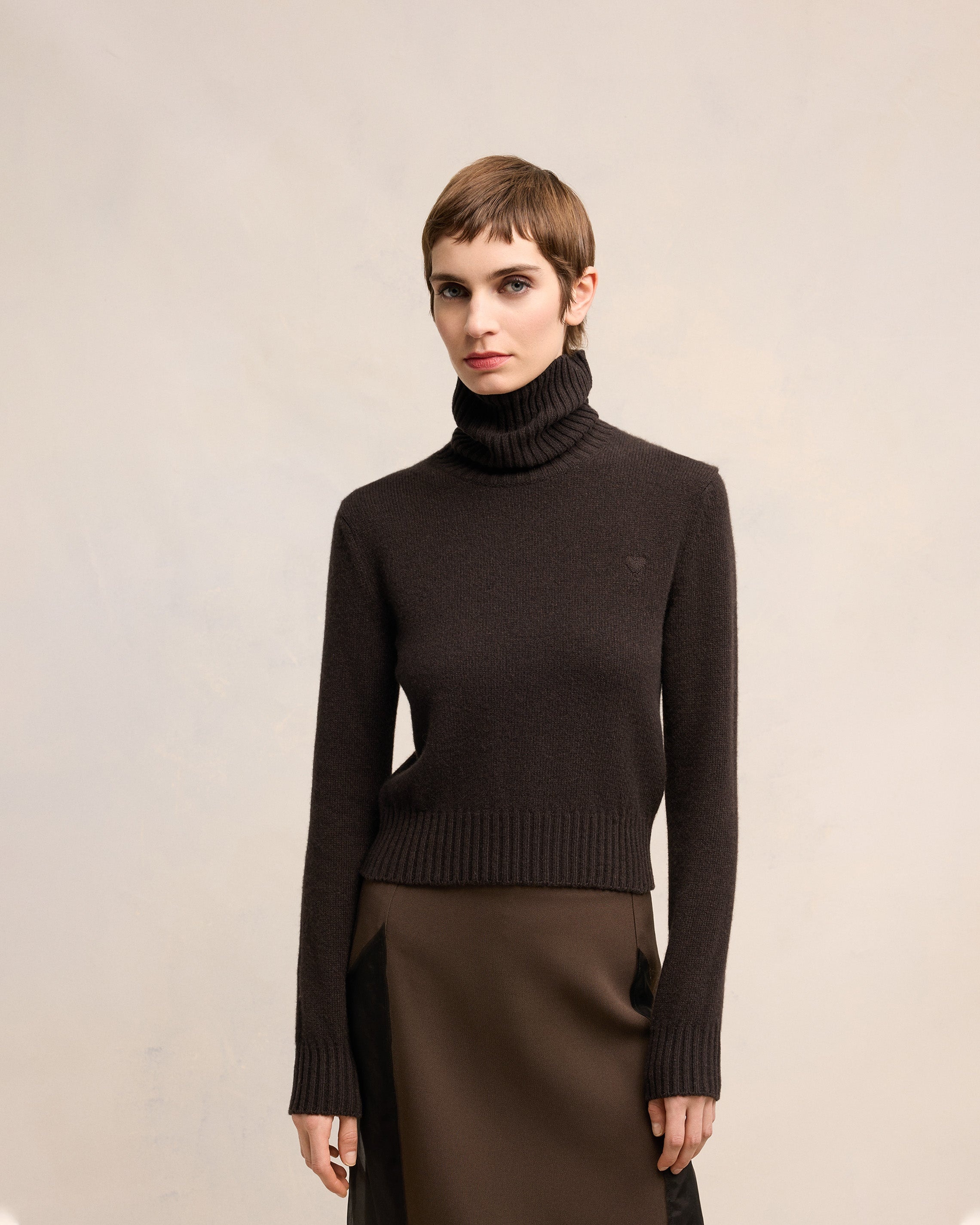 CASHMERE AMI DE COEUR TURTLE NECK SWEATER - 3