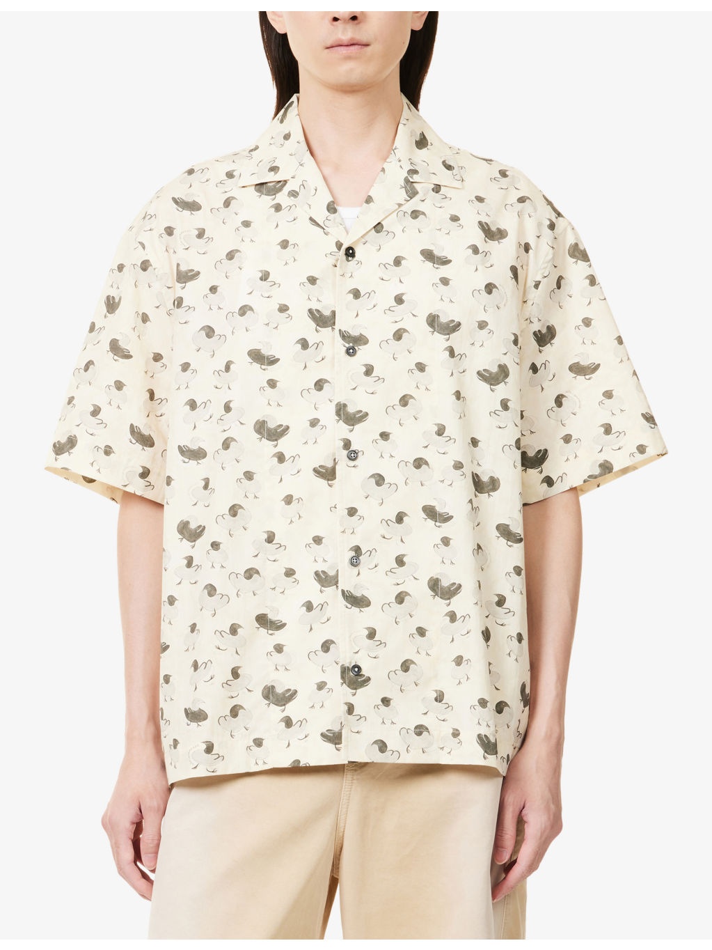 La Chemise Jean Graphic-print Cotton Shirt - 3
