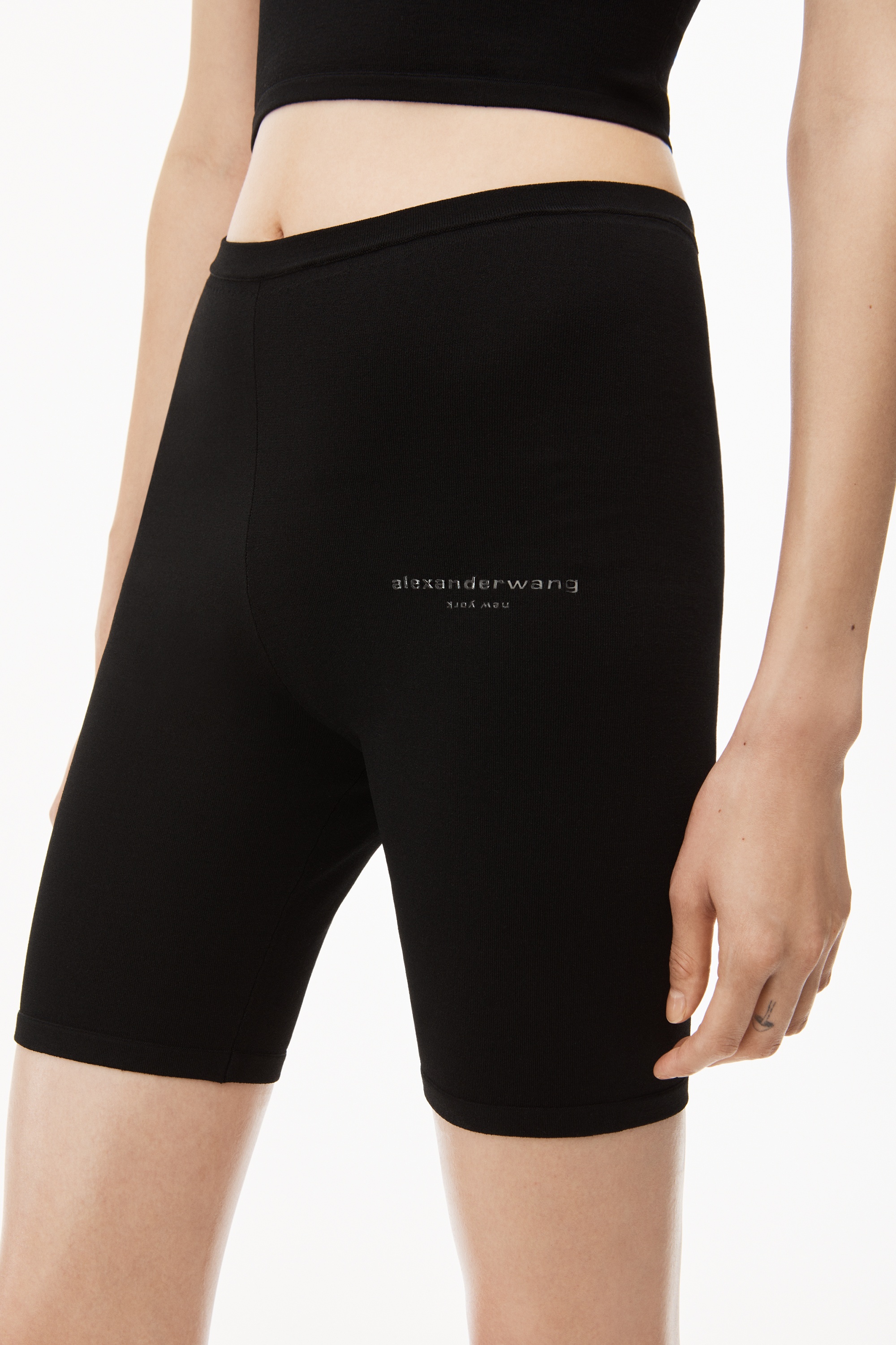 BIKE SHORTS IN STRETCH VISCOSE KNIT - 3