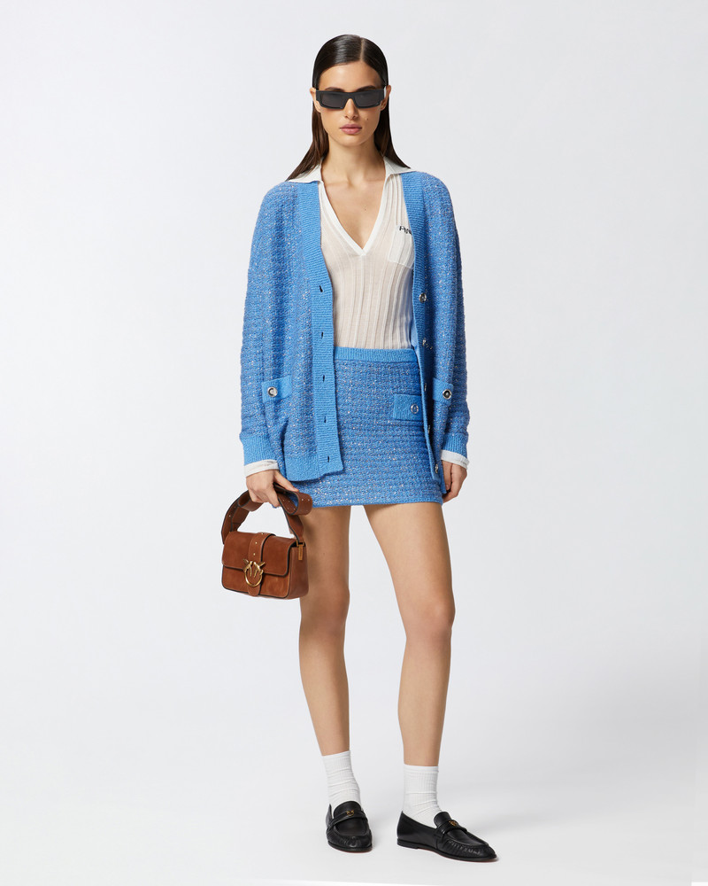 PINKO SEQUINED MAT MINISKIRT outlook