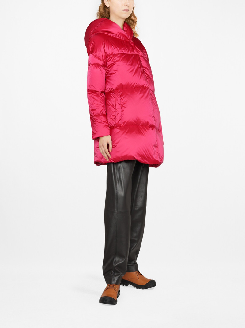 Globe A-shape satin-effect coat 3