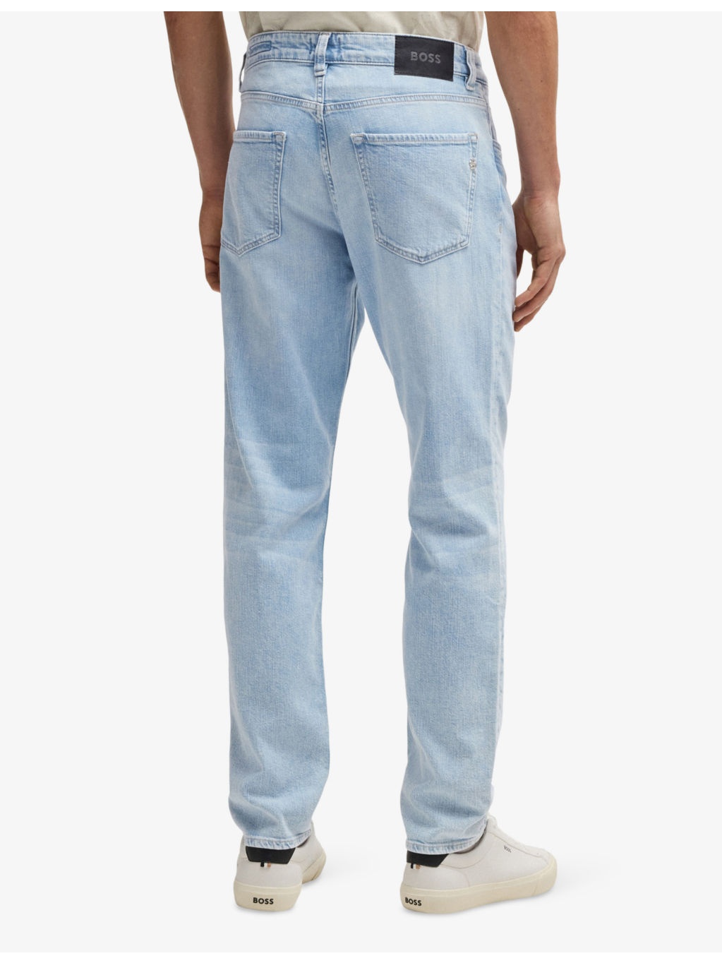 Business Leisure Straight-Leg Regular-Fit Stretch-Denim Jeans - 4