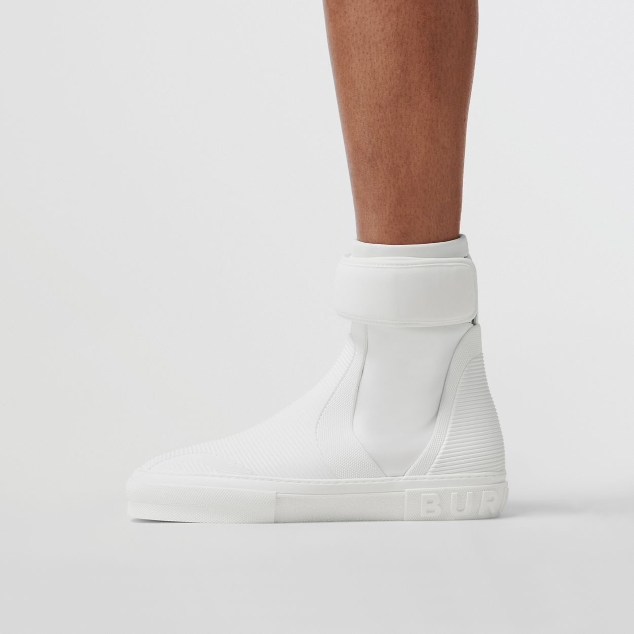 Stretch Nylon and Rubber Sub High-top Sneakers - 3