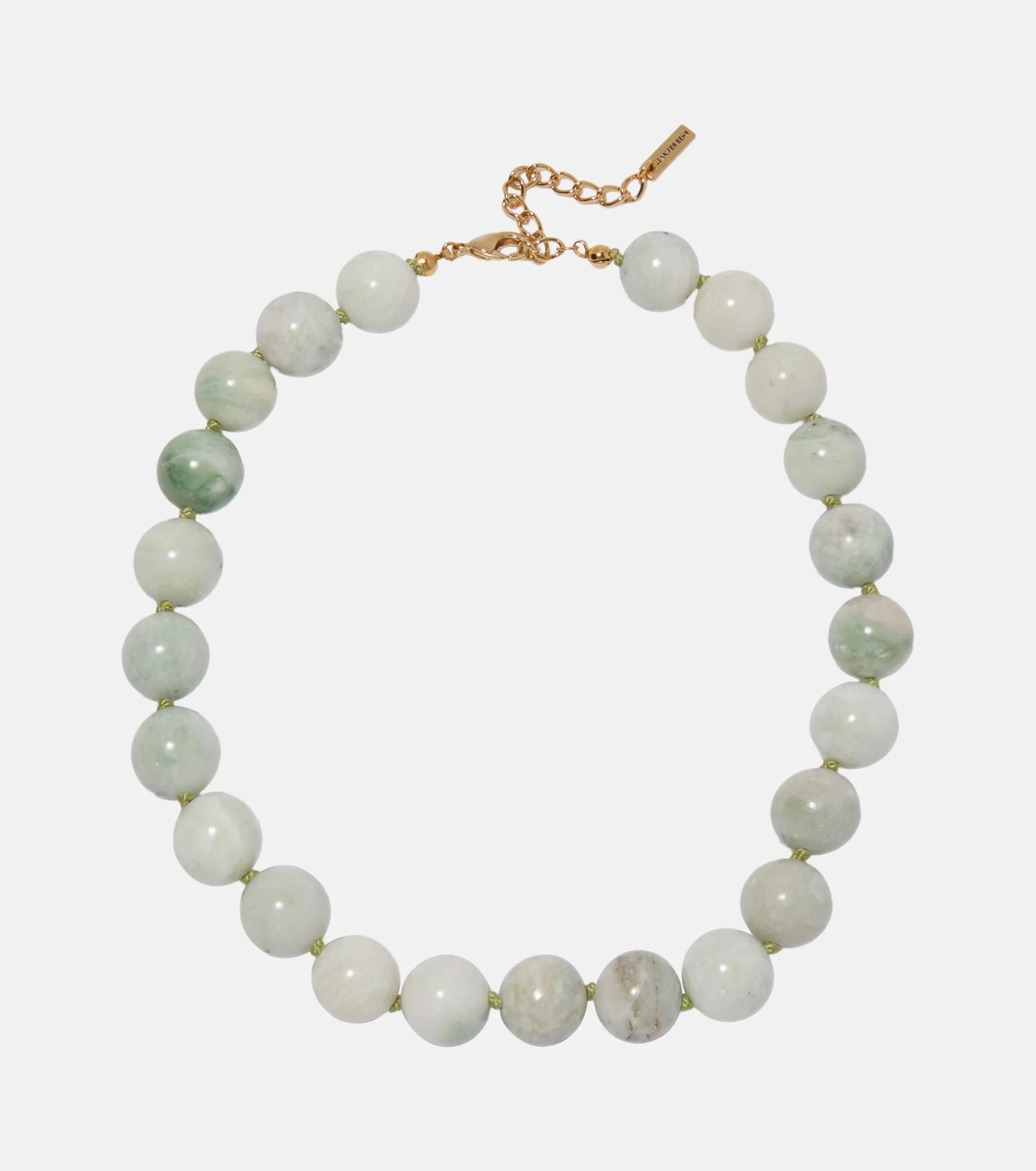 Louisa 18kt gold-plated embellished necklace - 1