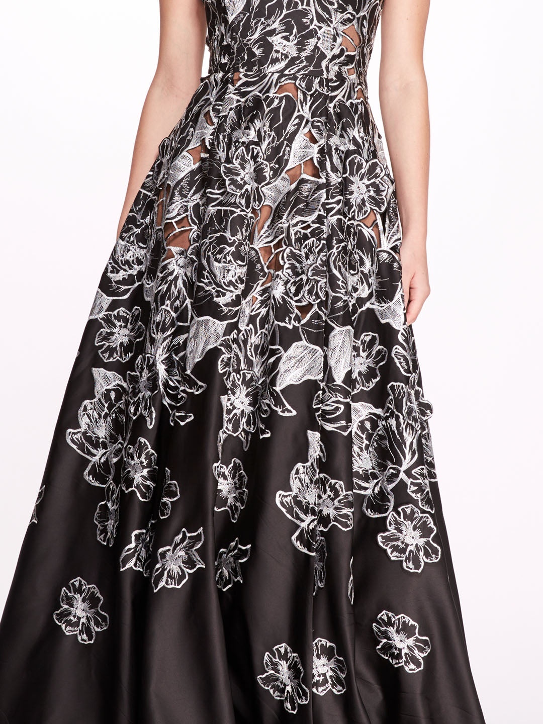 SATIN ONE SHOULDER GOWN - 4