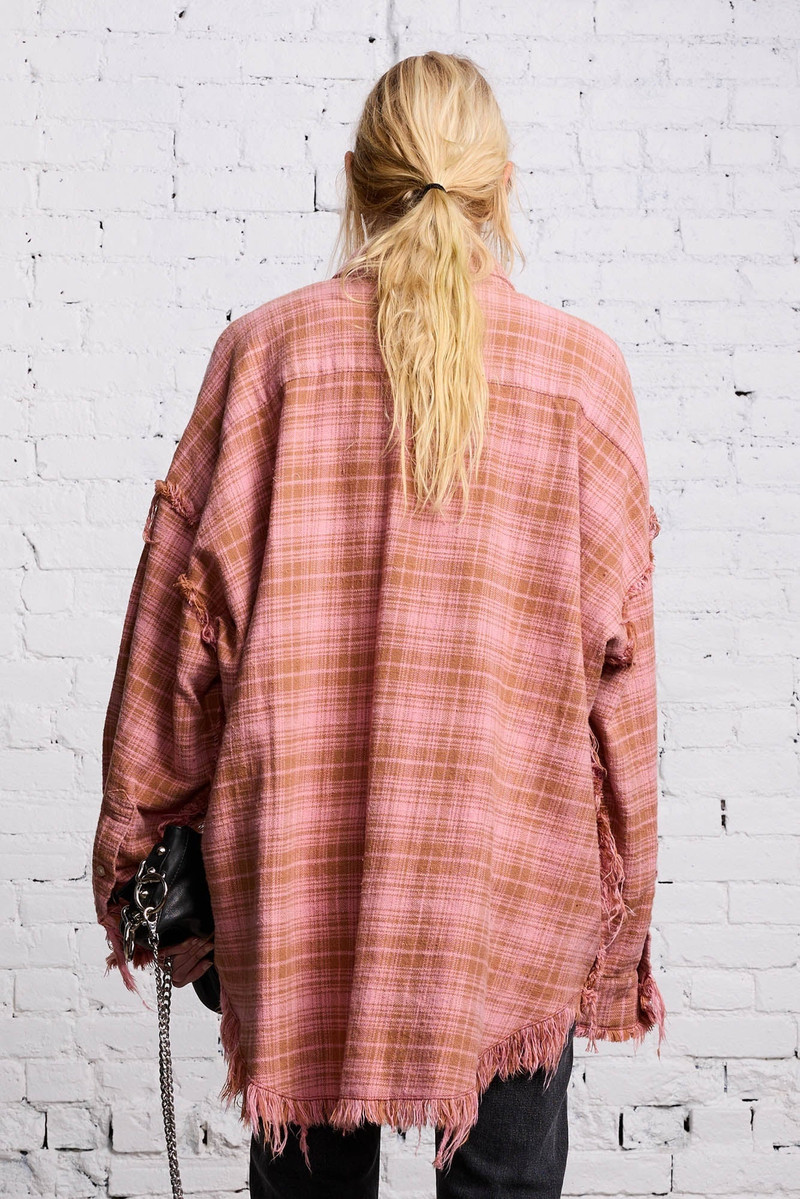 SHREDDED DROP NECK - PINK OVERDYE 6